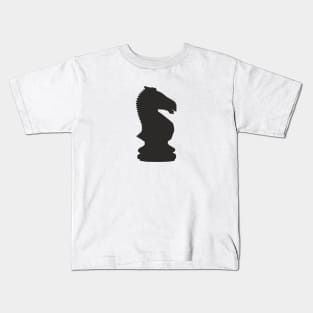 Black Knight Chess Piece Kids T-Shirt